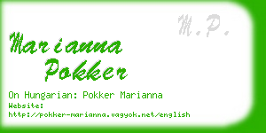 marianna pokker business card